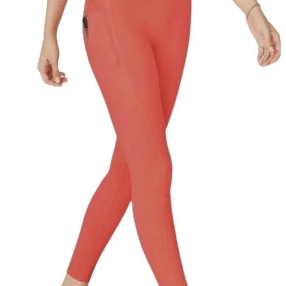 Fabletics Trinity Compression High Waisted 3-Pocket Leggings Atomic Neon XSmall. - Picture 3 of 9
